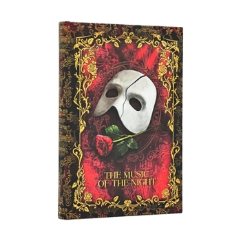 Masked Melody Mini Custom Lined Hardcover Journal, 176pg, 85gsm, Andrew Lloyd Webber Collection by Paperblanks (Phantom of the Opera)