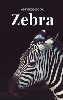 Paperback Address Book Zebra Book