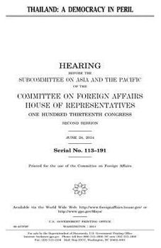 Paperback Thailand: a democracy in peril Book