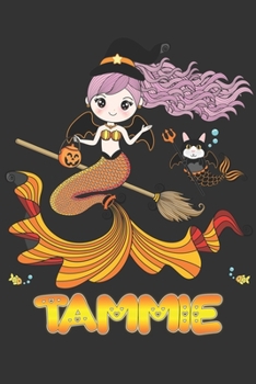 Tammie: Tammie Halloween Beautiful Mermaid Witch, Create An Emotional Moment For Tammie?, Show Tammie You Care With This Personal Custom Gift With Tammie's Very Own Planner Calendar Notebook Journal