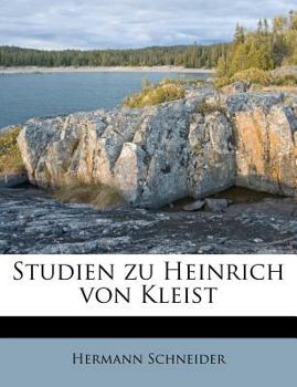 Paperback Studien Zu Heinrich Von Kleist [German] Book