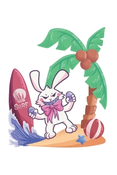 Funny Easter Bunny Notebook: Blank Paper Journal 6x9 - 120 Pages