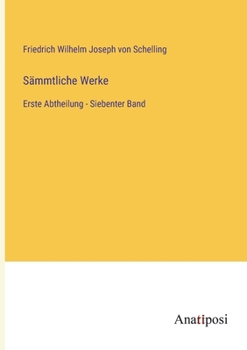 Paperback Sämmtliche Werke: Erste Abtheilung - Siebenter Band [German] Book