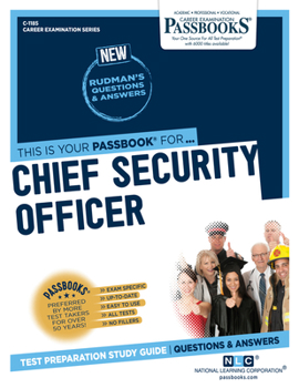 Paperback Chief Security Officer (C-1185): Passbooks Study Guide Volume 1185 Book
