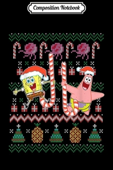 Paperback Composition Notebook: Spongebob And Patrick Star Ugly Xmas Sweater Journal/Notebook Blank Lined Ruled 6x9 100 Pages Book
