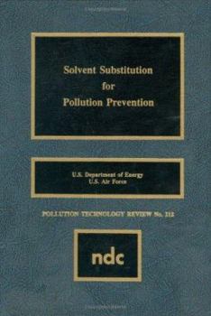 Hardcover Solvent Substitution for Pollution Prevention Book