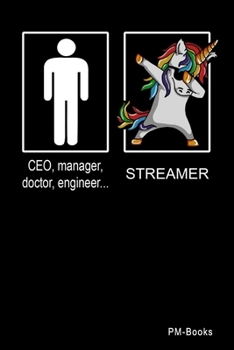 Paperback Streamer: Kariertes A5 Notizbuch oder Heft f?r Streamer Book