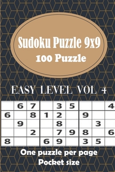 Paperback 100 Sudoku Puzzle 9x9 - One puzzle per page: Sudoku Puzzle Books - Easy Level - Hours of Fun to Keep Your Brain Active & Young - Gift for Sudoku Lover Book