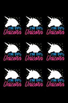 Paperback I'm 99% Unicorn: Mood Tracker Book