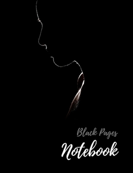 Paperback Black Pages Notebook: Black Paper Notebook - 125 Lined Black Pages - Unleash Your Imagination With Gel Ink Pens, Fluorescent and Metallic Ge Book