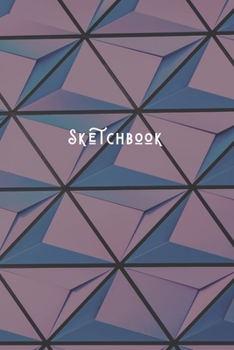 Paperback Sketchbook: Simple Minimalists Blank Paged Sketch Book - For Creative Artists Practicing Sketching Doodling Drawing Skills - Blue Book