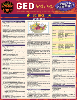 Misc. GED Test Prep - Science & Social Studies: A Quickstudy Laminated Reference Guide Book