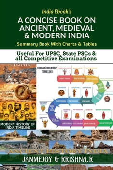 A Concise Book on Ancient, Medieval & Modern India: Summary Book with Charts & Tables. Useful for UPSC, State PSC & any Competitive Exams