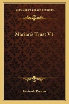 Paperback Marian's Trust V1 Book