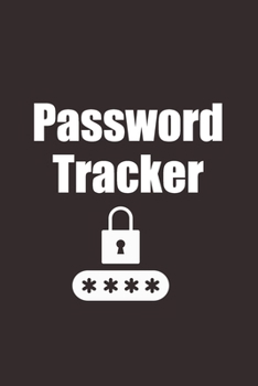 Paperback password tracker: notebook for write your passwords journal username password site Book