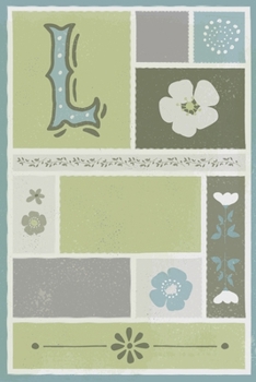 Paperback L: Mindfulness Journal for Stress - Diary To Write Peaceful Thoughts - Monogrammed Notebook for Women Book