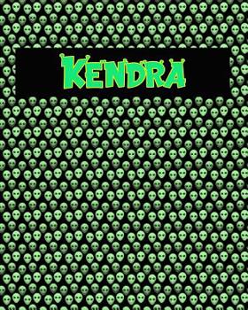 Paperback 120 Page Handwriting Practice Book with Green Alien Cover Kendra: Primary Grades Handwriting Book