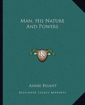 Paperback Man, His Nature And Powers Book