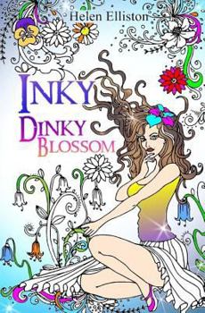 Paperback Inky Dinky Blossom: Travel-sized adult colouring, coloring book