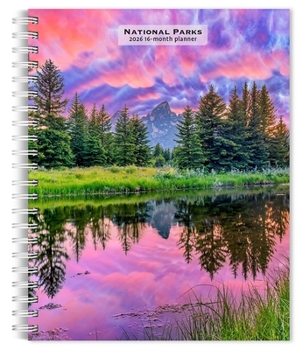 Home National Parks 2026 6 X 7.75 Inch Spiral-Bound Wire-O Weekly Engagement Planner Calendar New Full-Color Image Every Week Book