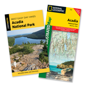 Best Easy Day Hiking Guide and Trail Map Bundle: Acadia National Park