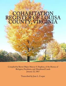 Paperback Cohabitation Register of Louisa County, Virginia Book