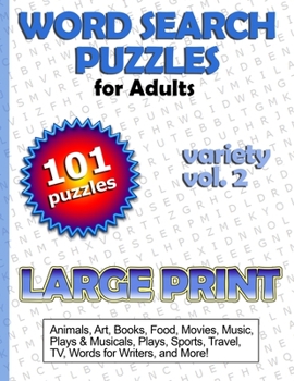 Paperback Large Print Word Search Puzzles for Adults [Large Print] Book