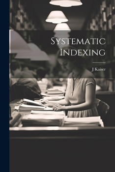 Paperback Systematic Indexing Book