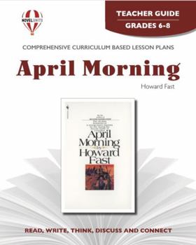 Paperback April Morning - Teacher Guide by Novel Units Book