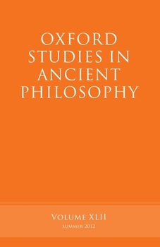 Paperback Oxford Studies in Ancient Philosophy: Volume 42 Book