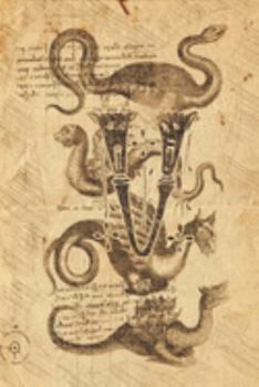 V: Classical Mythological Sea Serpents 6x9 Monogram Initial Lined Journal