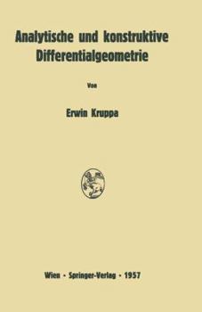 Paperback Analytische Und Konstruktive Differentialgeometrie [German] Book