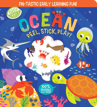 Board book Easy Peely Ocean-Peel, Stick, Play!: Fin-Tastic Early Learning Fun! Book