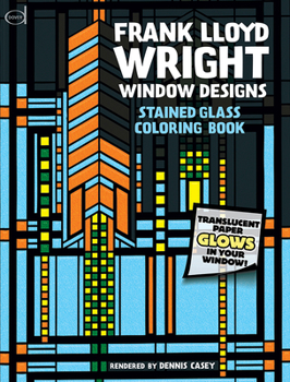 Paperback Stained Glass Window Designs of Frank Lloyd Wright Book
