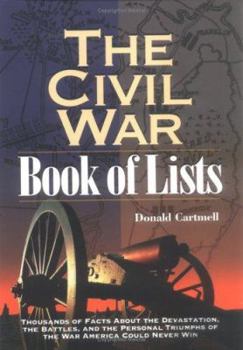 Paperback The Civil War Book of Lists: Thousands of Facts about the Devastation, the Battles, and the Personal Triumphs of the War America Could Never Win Book