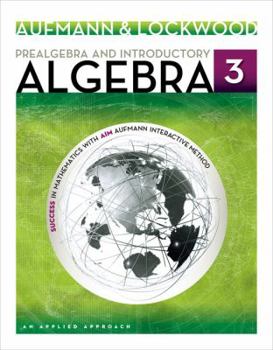 Paperback Prealgebra and Introductory Algebra: An Applied Approach Book