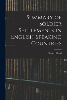 Summary of Soldier Settlements in English-speaking Countries