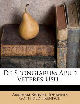 Paperback de Spongiarum Apud Veteres Usu... Book