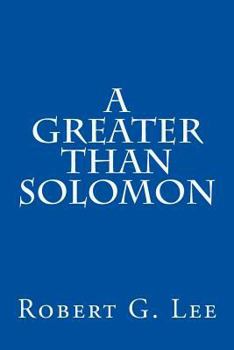 Paperback A Greater Than Solomon Book