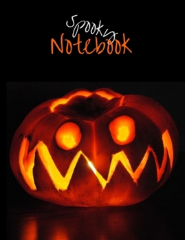 Paperback Spooky Notebook: Composition Book with Halloween and Horror Theme, Notes for School, Journal Gift for Diary and Creative Writing (volum Book