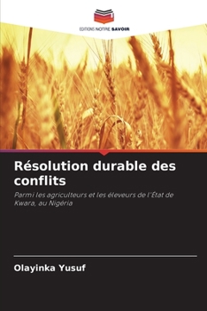 Paperback Résolution durable des conflits [French] Book