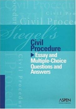 Paperback Siegel's Series: Civil Procedure Book