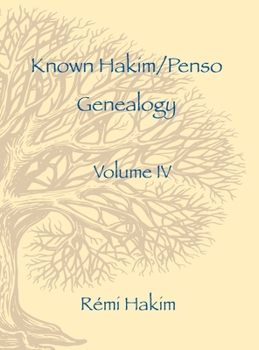 Hardcover Known Hakim/Penso Genealogy IV Book