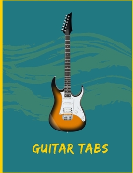 Paperback Guitar Tabs: Notebook for composing music - 6 String Guitar Chord and Tablature Staff Music Paper for Guitar Players, Musicians, Te Book