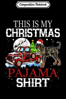 Composition Notebook: This is My Christmas Pajama Black And Tan Coonhound Dog  Journal/Notebook Blank Lined Ruled 6x9 100 Pages