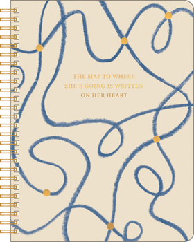 Hardcover Spiral Notebook: The Map to Where She's Going Is Written on Her Heart. Book