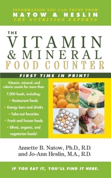 Paperback The Vitamin and Mineral Food Counter Book