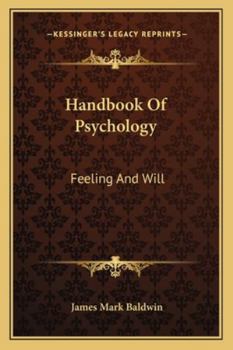 Paperback Handbook Of Psychology: Feeling And Will Book