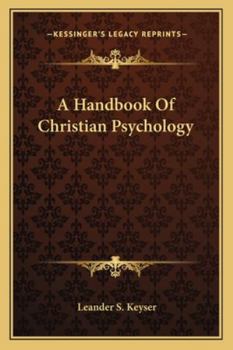 Paperback A Handbook Of Christian Psychology Book