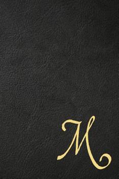 Paperback M: Executive Monogram Initial Journal (Vintage Leather Look Personalized Letter Notebooks) Book